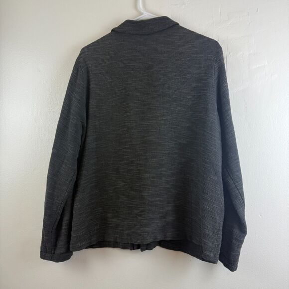 CP Shades Linen Blend Long Sleeve Button-Up Jacket Lagenlook Office Size Small - Picture 5 of 11